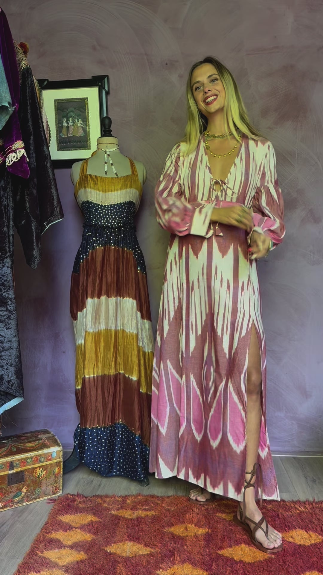 Load and play video in Gallery viewer, MADHU DRESS | ROUGE
