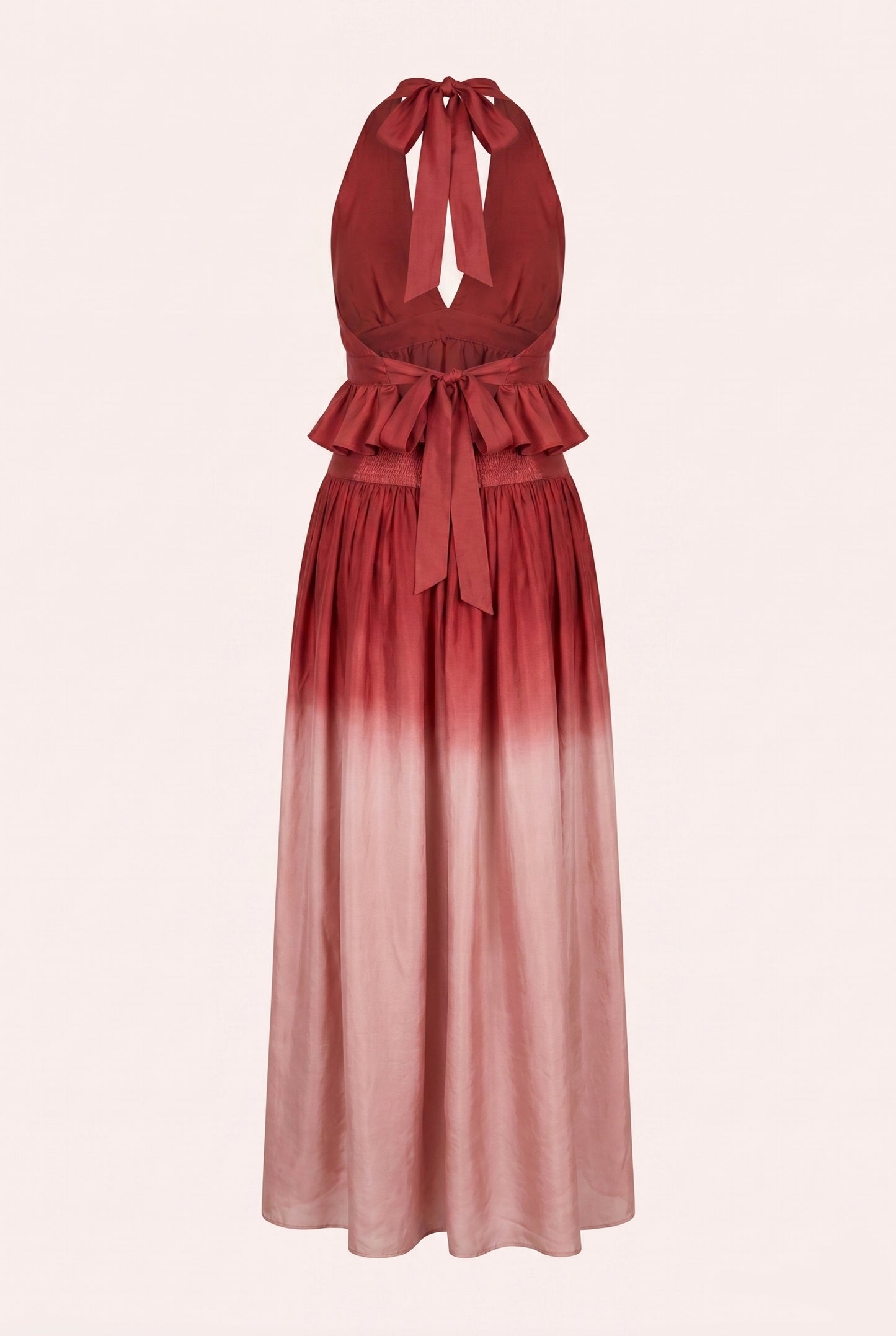 
                  
                    ZAZI Avani Set in naturally dyed mulberry silk, featuring a feminine bohemian two-piece design with a lightweight and flowing silhouette.
                  
                