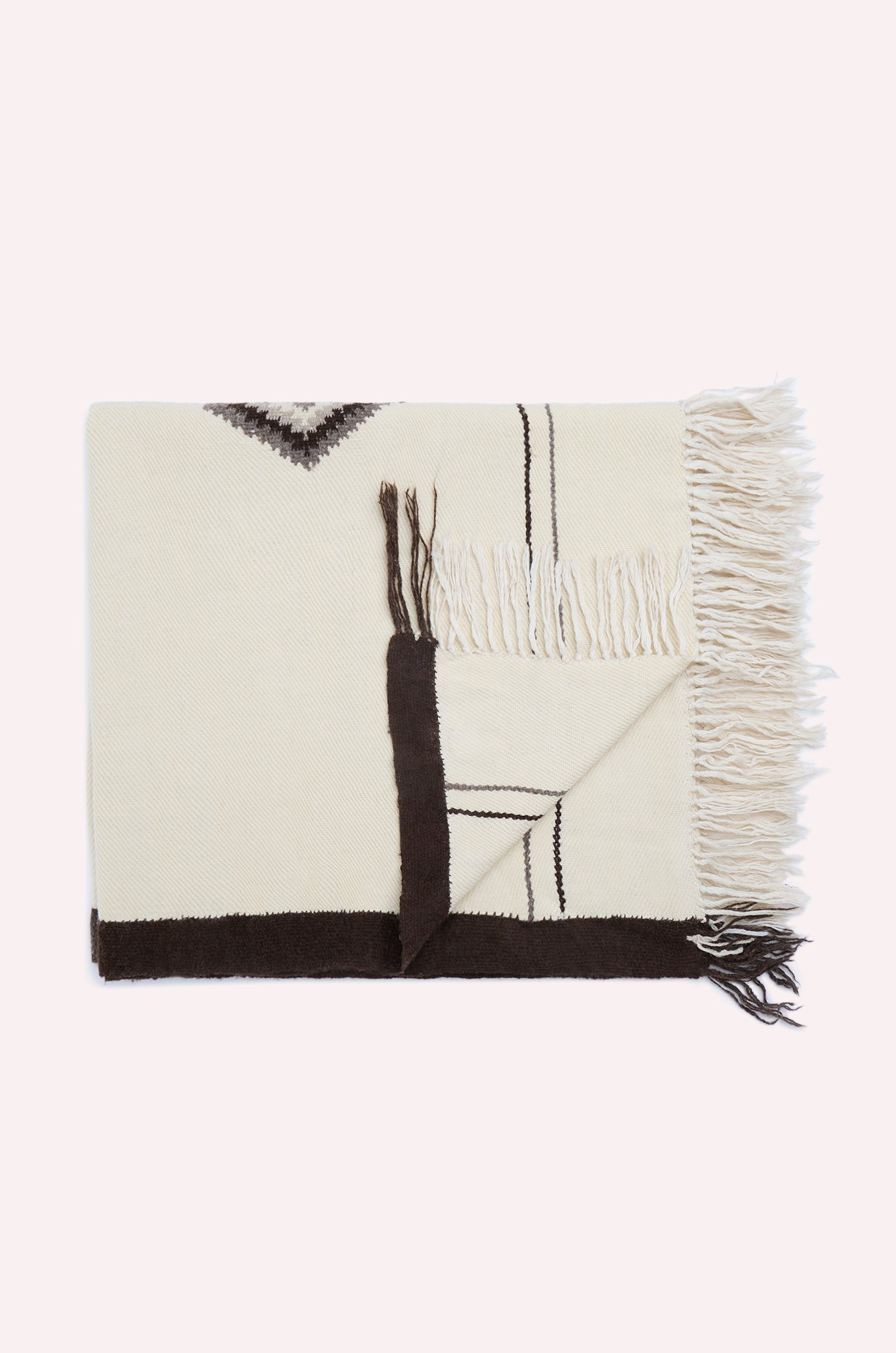 
                  
                    Hand-knitted Himalayan wool textile, naturally dyed, handmade in India by Kullvi Whims, unique artisan piece
                  
                