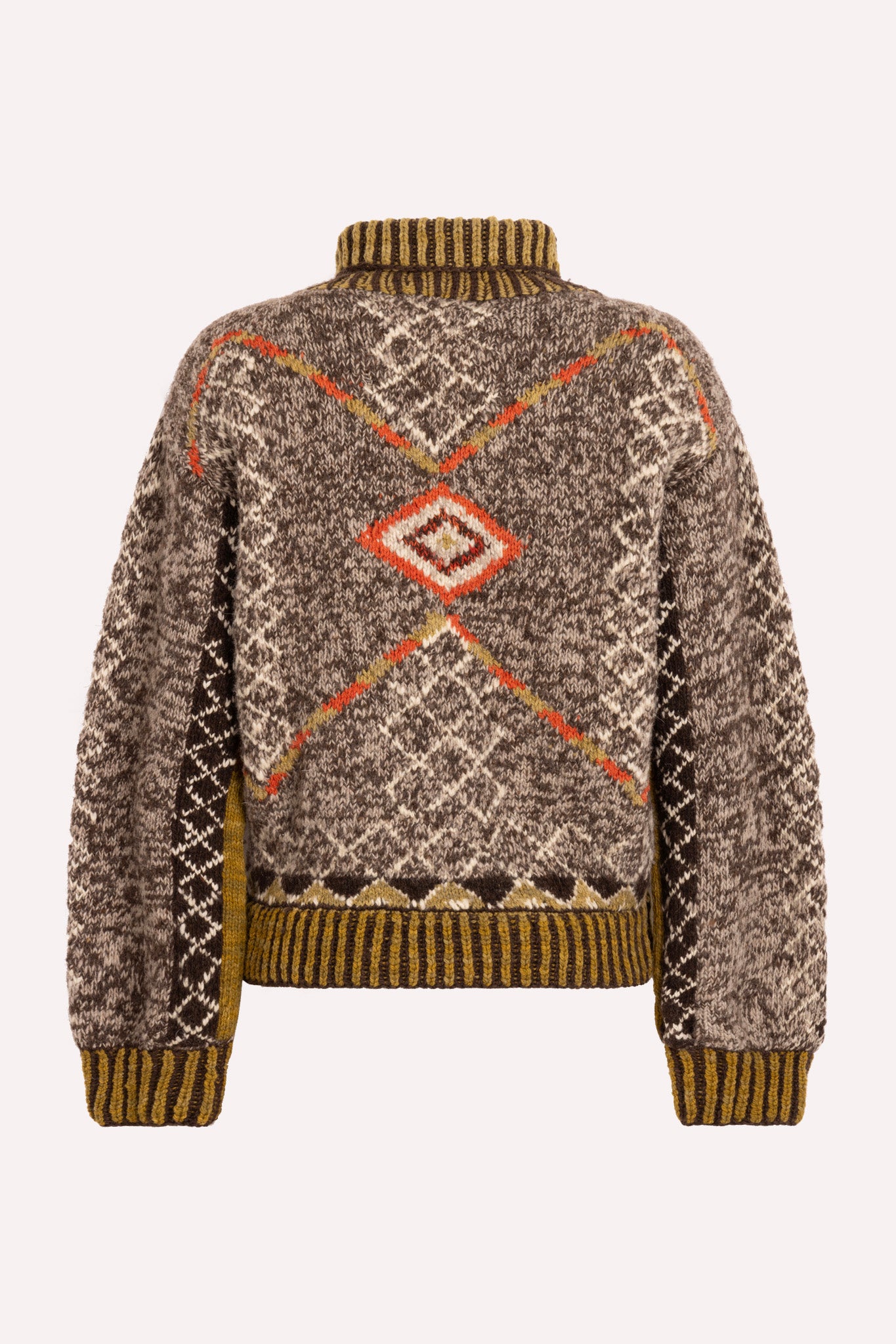【SATIIIZ】Liberun Carpenter Work Jumper Dior Homme Wax Coated Sweater Heavy Knit Wool FW03 Luster