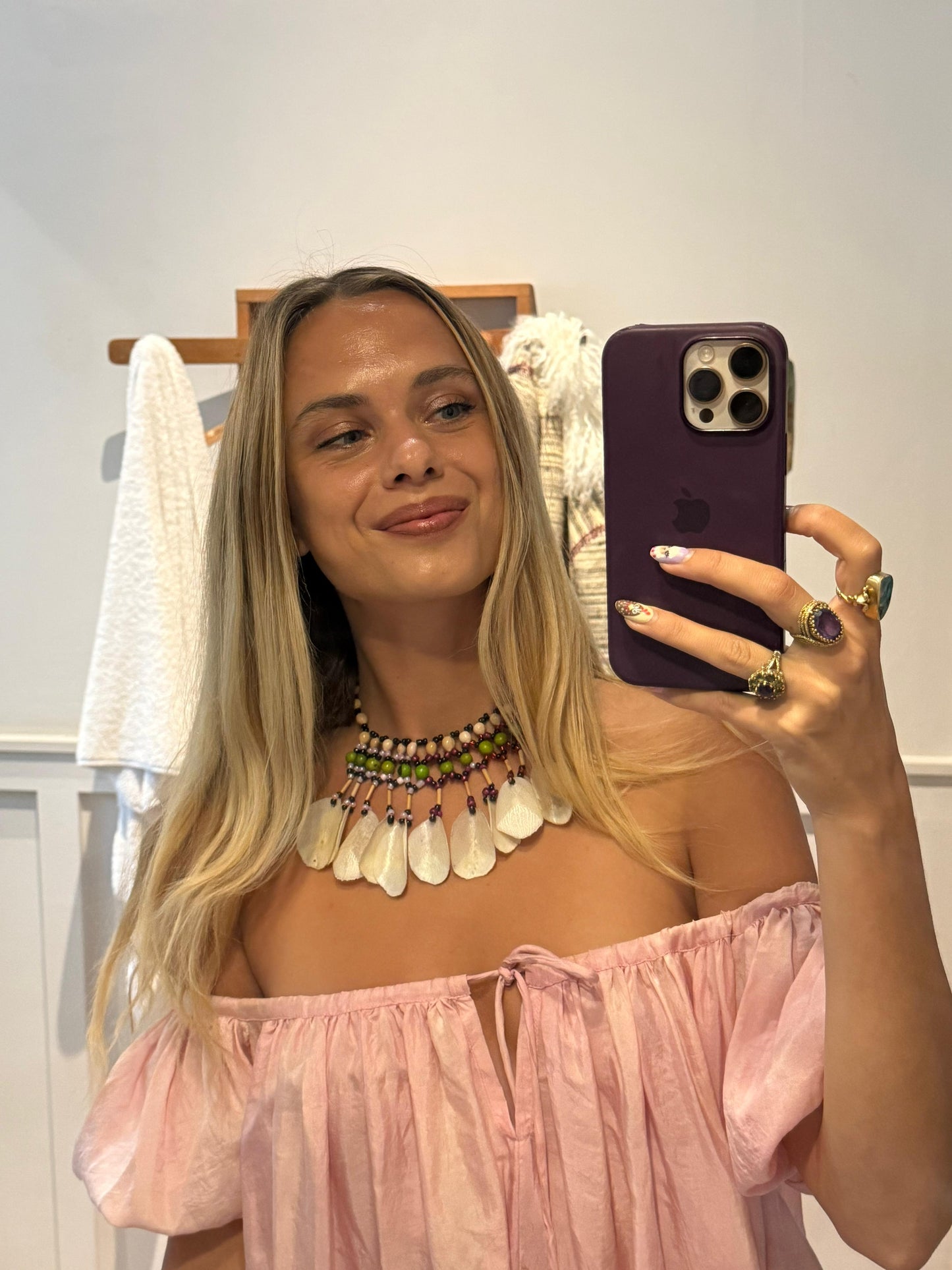 
                  
                    Handcrafted LASTENIA necklace made by Shipibo Conibo artisans in Peru
                  
                