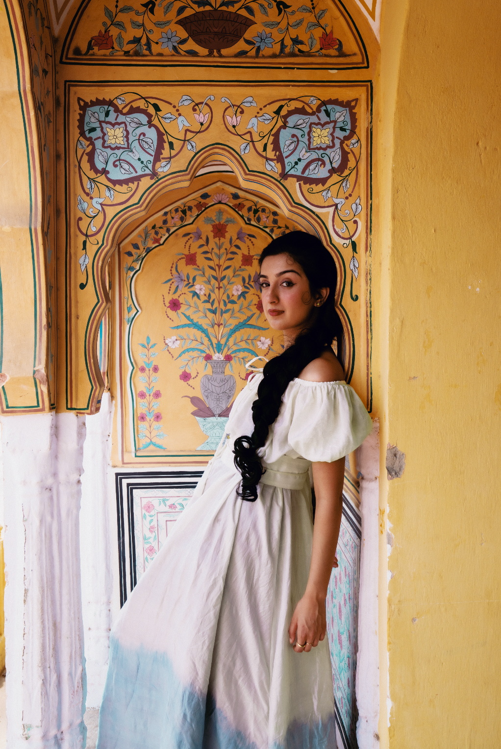 
                  
                    PATHANI DRESS | BHAKTI CREAM
                  
                