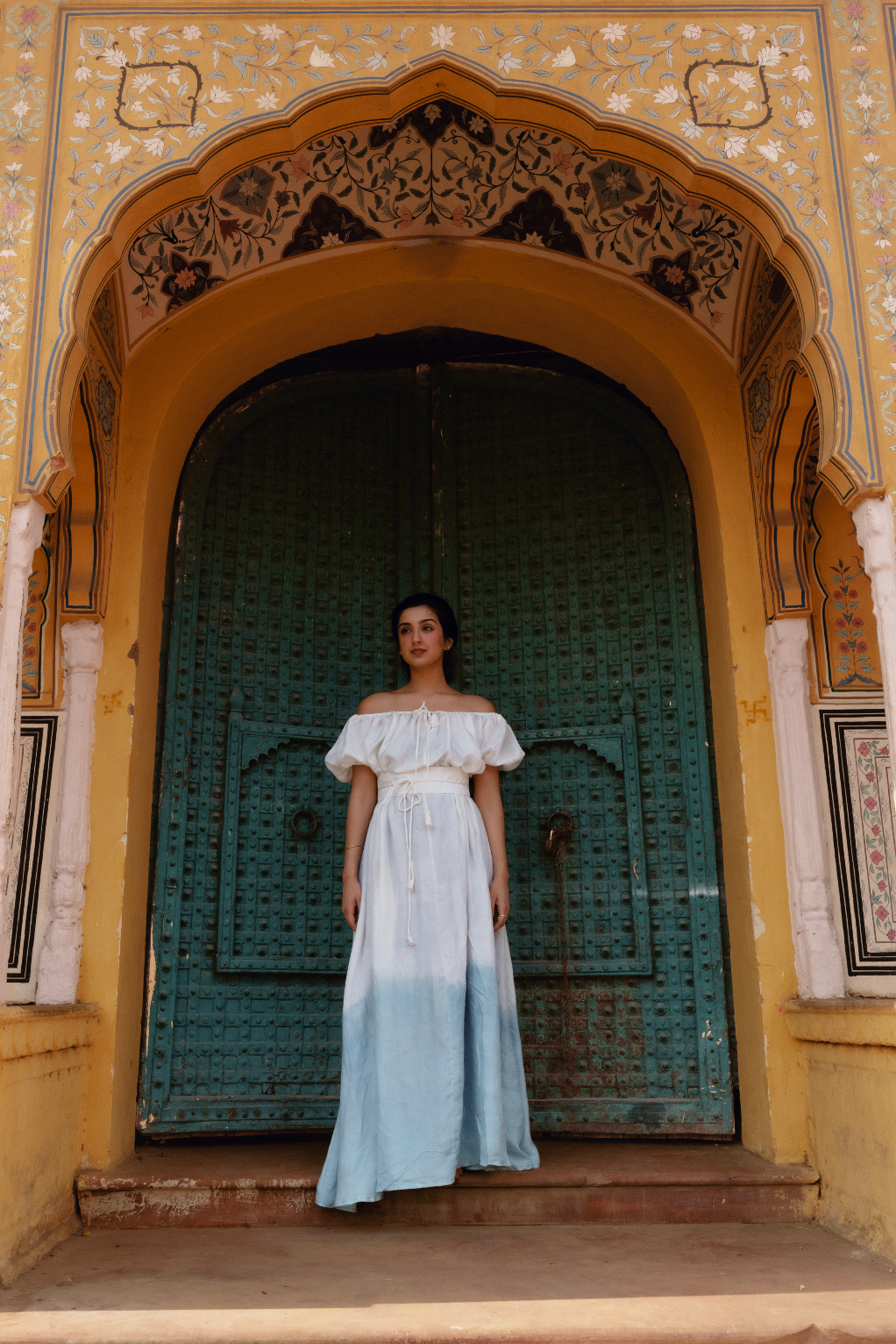 
                  
                    PATHANI DRESS | BHAKTI CREAM
                  
                