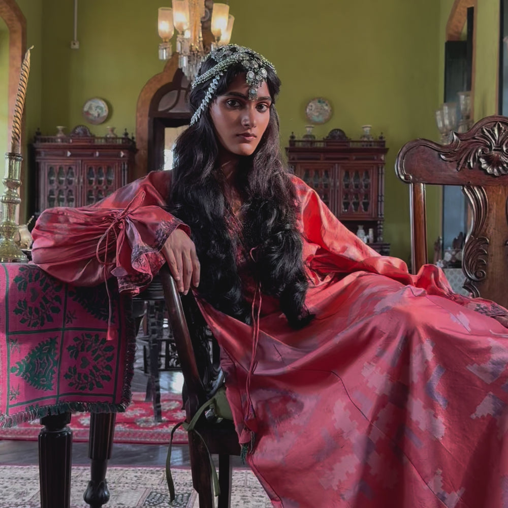 
                  
                    Load and play video in Gallery viewer, CHANDANA DRESS | PEACH
                  
                