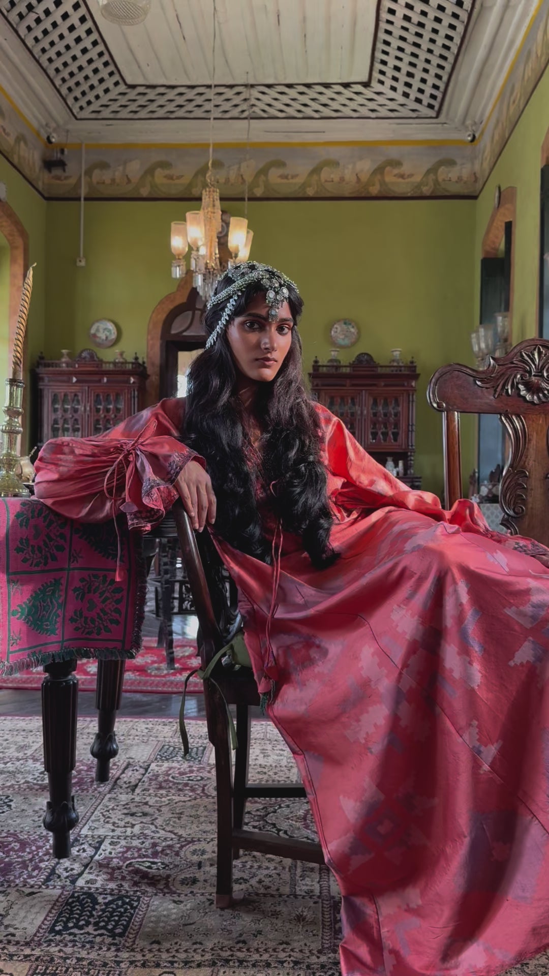 
                  
                    Load and play video in Gallery viewer, CHANDANA DRESS | PEACH
                  
                