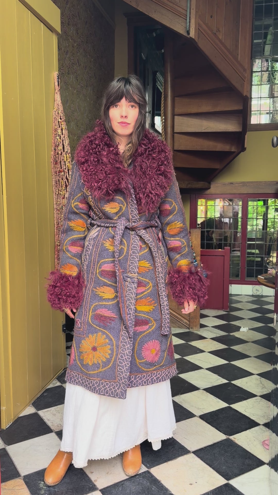 
                  
                    Load and play video in Gallery viewer, AISARA WRAP COAT | S/M
                  
                