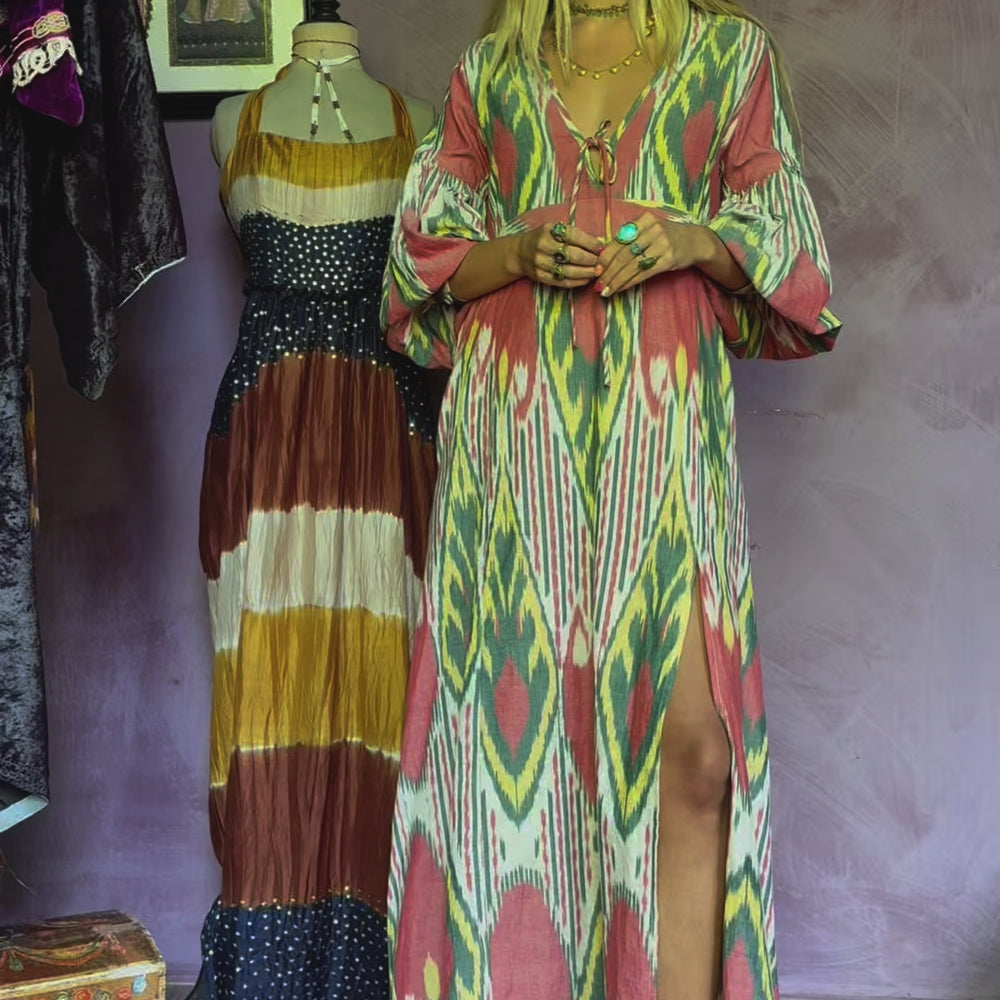 
                  
                    Load and play video in Gallery viewer, MADHU DRESS | CORAL
                  
                