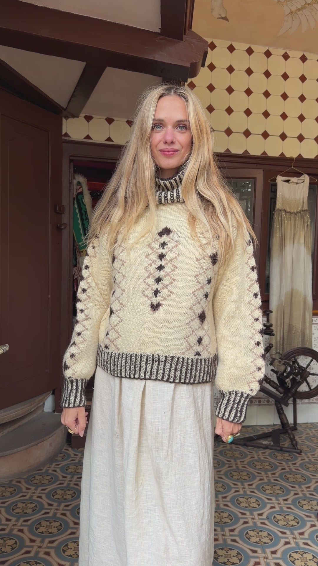 
                  
                    Load and play video in Gallery viewer, PARVATI JUMPER | IVORY
                  
                