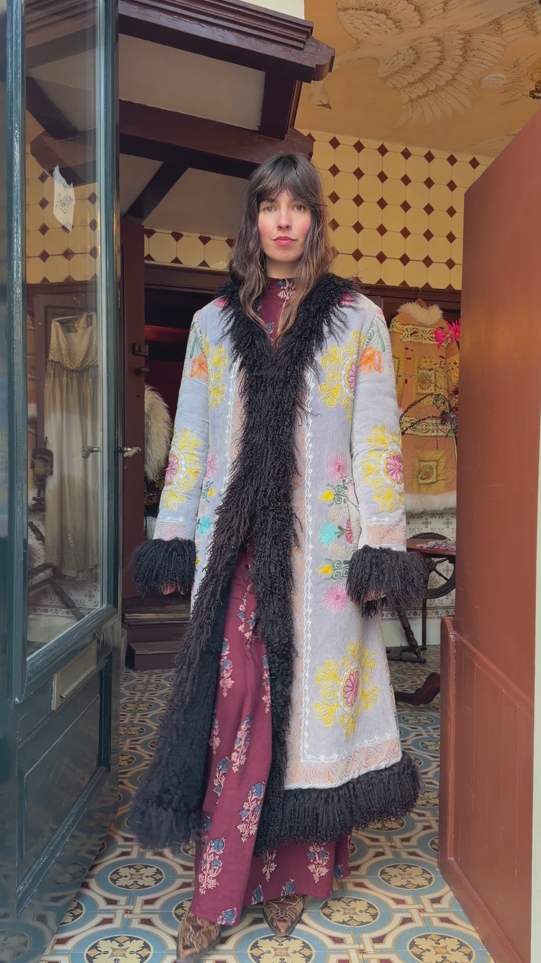 
                  
                    Load and play video in Gallery viewer, INDIRA COAT | S/M
                  
                